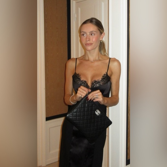 💄Massimo Dutti 100% Basic Silk Maxi Slip Dress size S - Picture 2 of 10